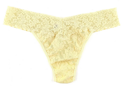 Signature Lace Original Rise Thong - Shortcake