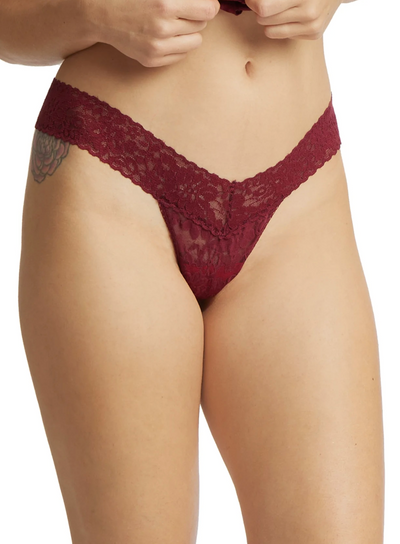 Daily Lace™ Low Rise Thong - Lipstick