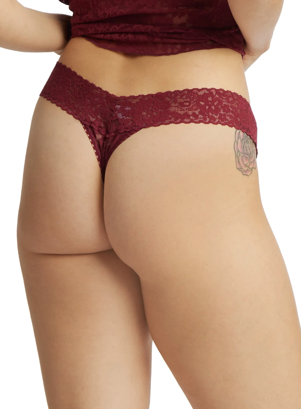 Daily Lace™ Low Rise Thong - Lipstick