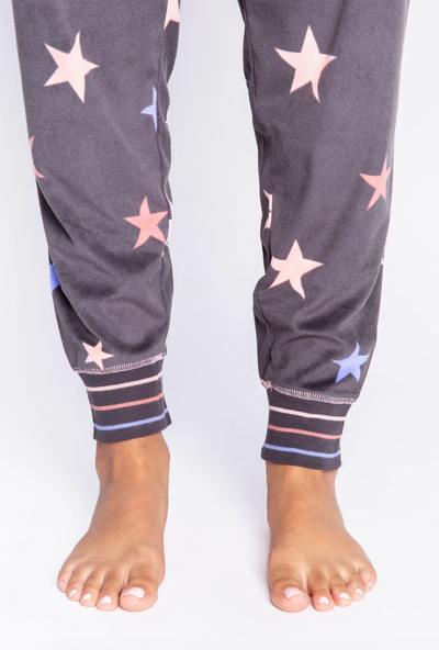 Starry Sunsets Lounge Pant - Charcoal
