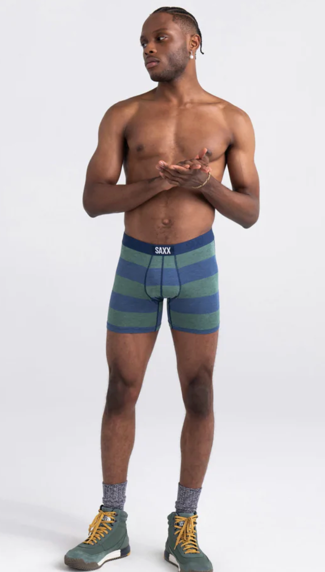 Vibe Super Soft Boxer - Blue/Green Ombre Rugby