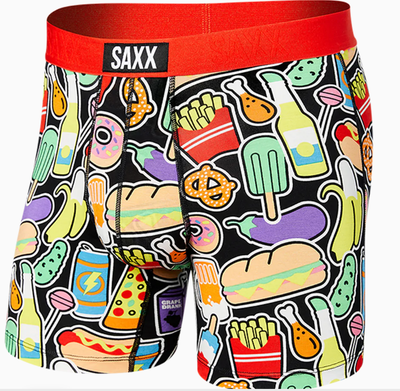 Vibe Super Soft Boxer -  Sticker Snacks- Multi