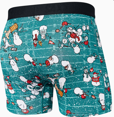 Vibe Super Soft Boxer -  Gridiron Snowman- Green