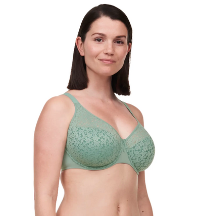 Norah Comfort Underwire Bra - Laurel Green