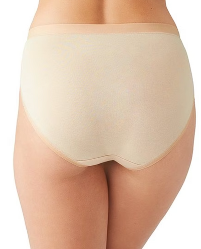 Understated Cotton Hi-Cut Panty - Sand