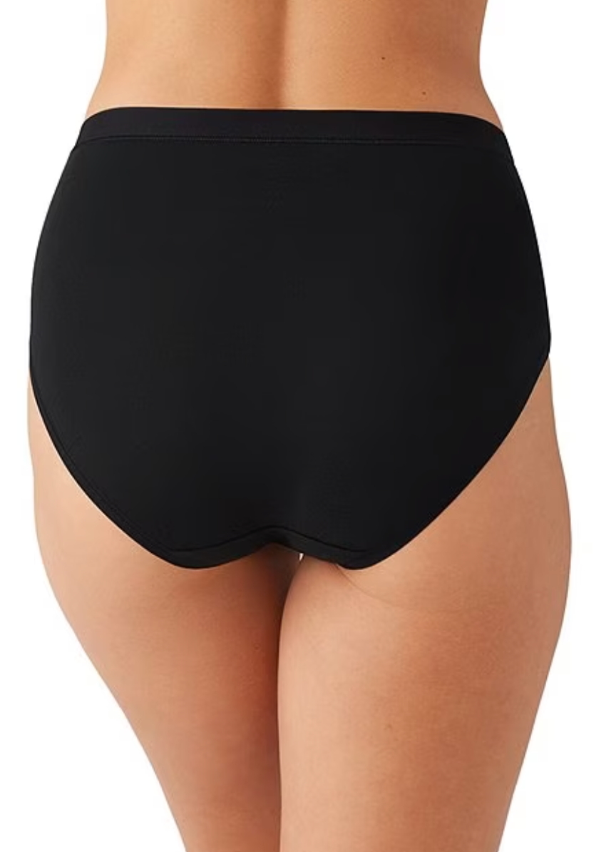 Understated Cotton Brief Panty - Black