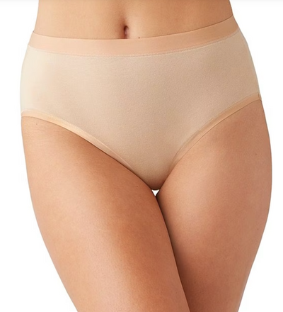 Understated Cotton Full Brief Panty - Sand