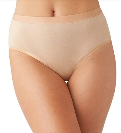 Understated Cotton Brief Panty - Sand