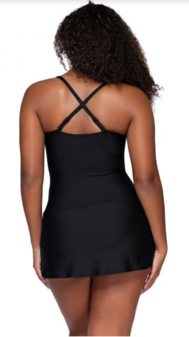 Sienna Swim Dress - Black