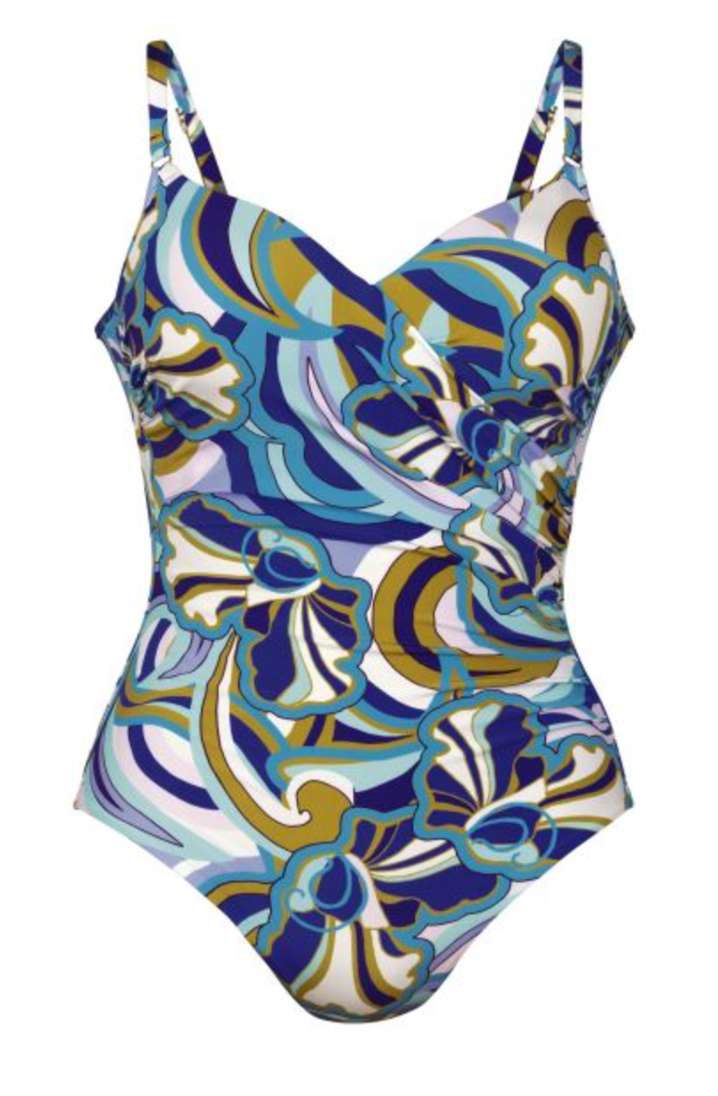 Janina One Piece Slimming Swimsuit - Blue Atoll