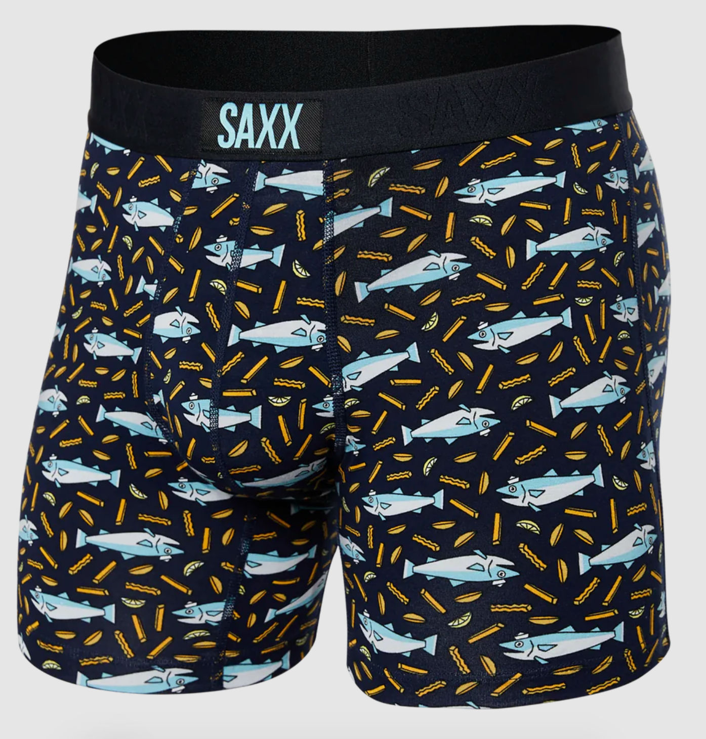 Vibe Super Soft Boxer Brief / Slim Fit - Fish & Chips- Navy