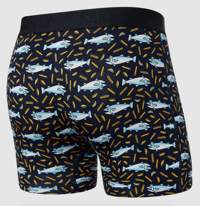 Vibe Super Soft Boxer Brief / Slim Fit - Fish & Chips- Navy