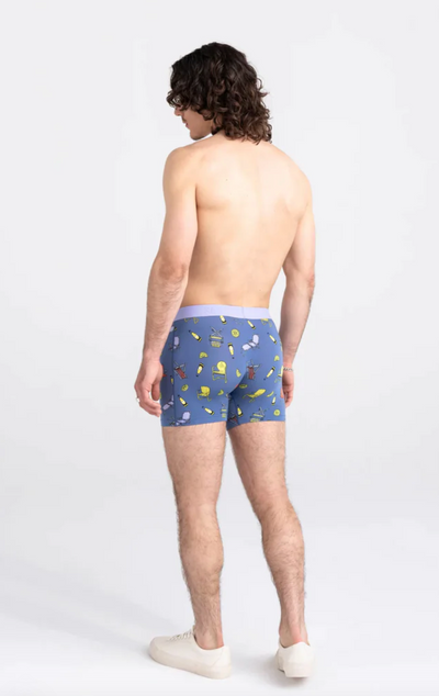 Vibe Super Soft Boxer Brief / Slim Fit - Lawnchairs & Limes- Blue