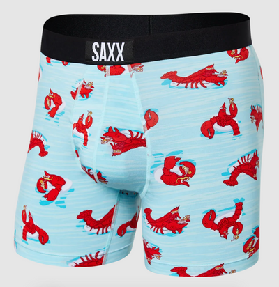 Ultra Super Soft Boxer Brief - Lobster Lounger- Aqua