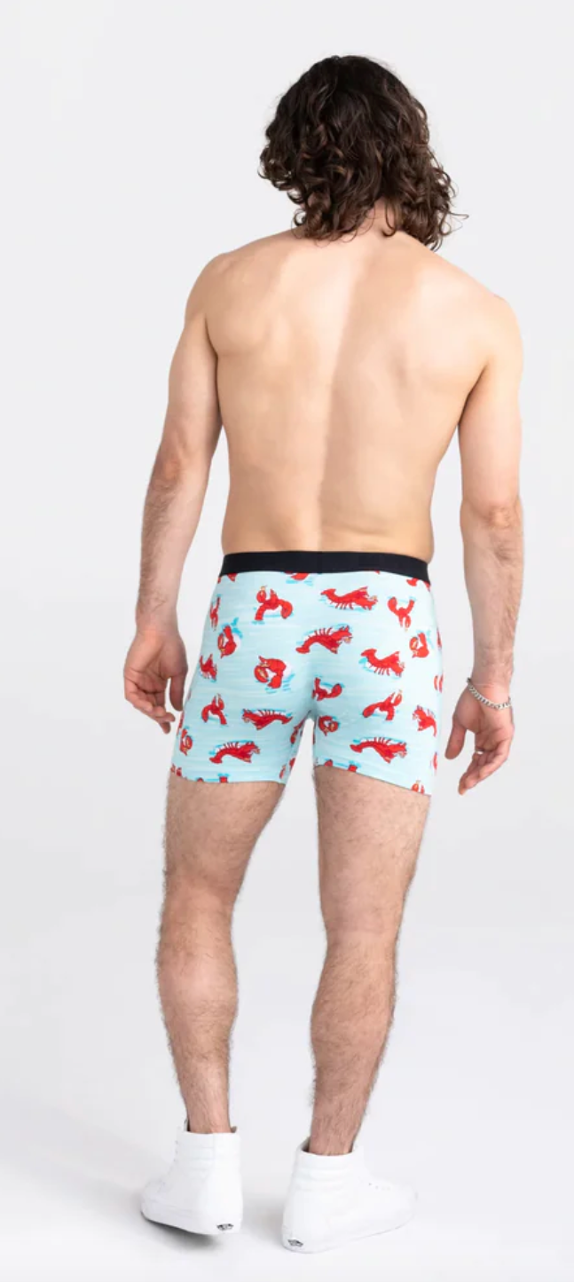 Ultra Super Soft Boxer Brief - Lobster Lounger- Aqua