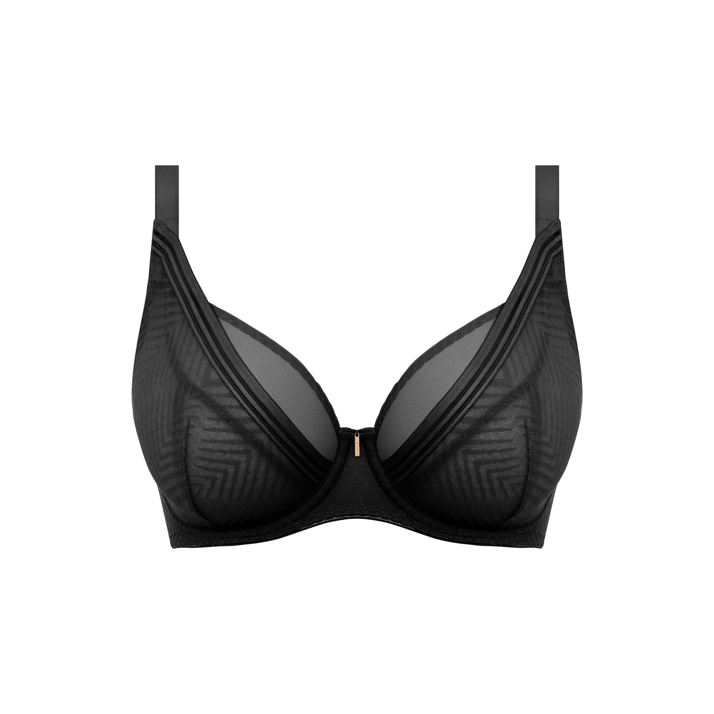 Tailored Underwire High Apex Plunge Bra - Black