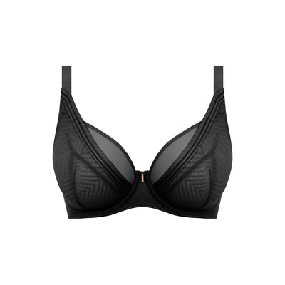 Tailored Underwire High Apex Plunge Bra - Black