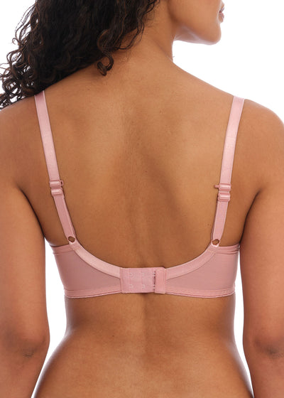 Tailored Moulded Plunge Bra- Ash Rose