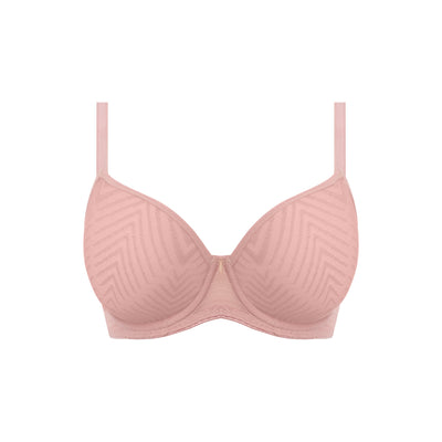 Tailored Moulded Plunge Bra- Ash Rose