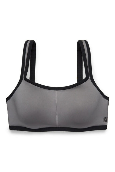 Yogi Contour Convertible Sports Bra - Grey/Black