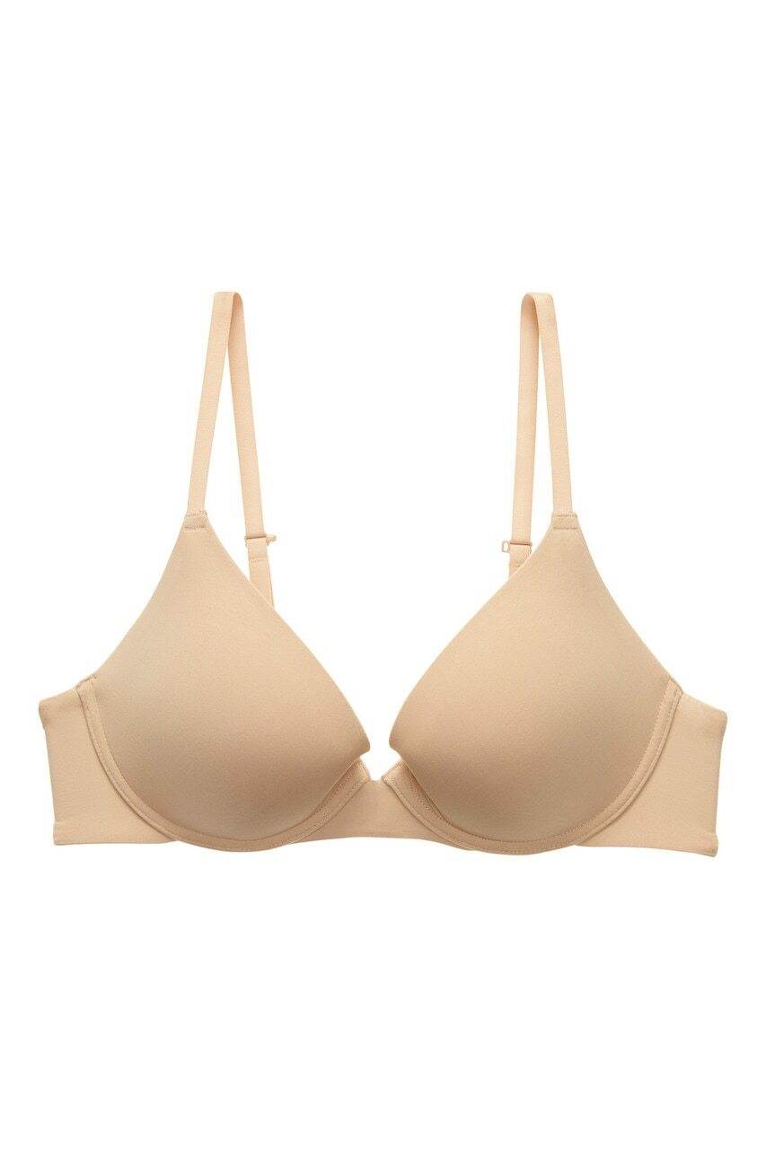 Minimal Convertible Push-Up Bra - Cafe