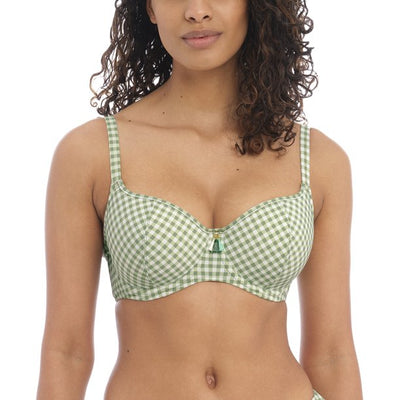 Check In Sweetheart Bikini Top - Khaki