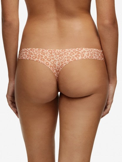 SoftStretch Thong - Natural Leopard