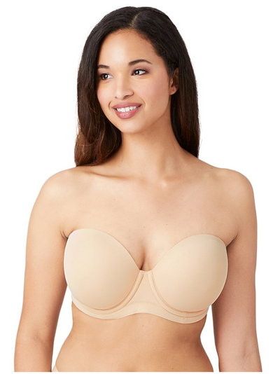 Red Carpet Strapless Full Busted Underwire Bra - Sand