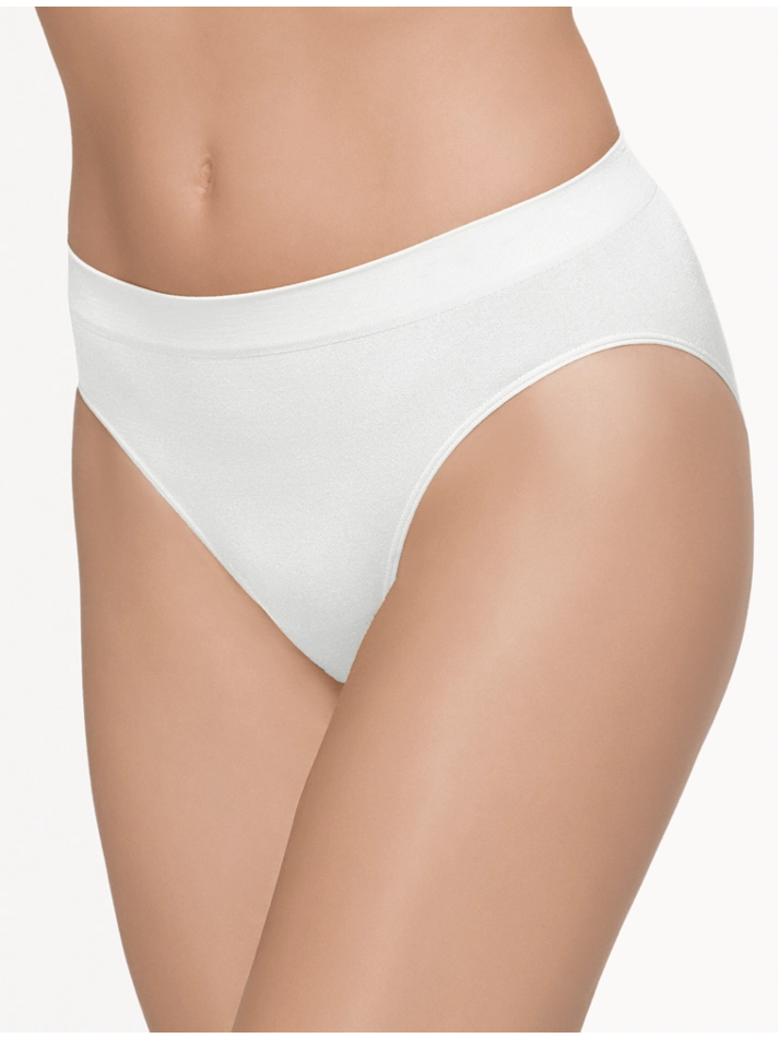 B-Smooth Seamless Hi-Cut Brief - White