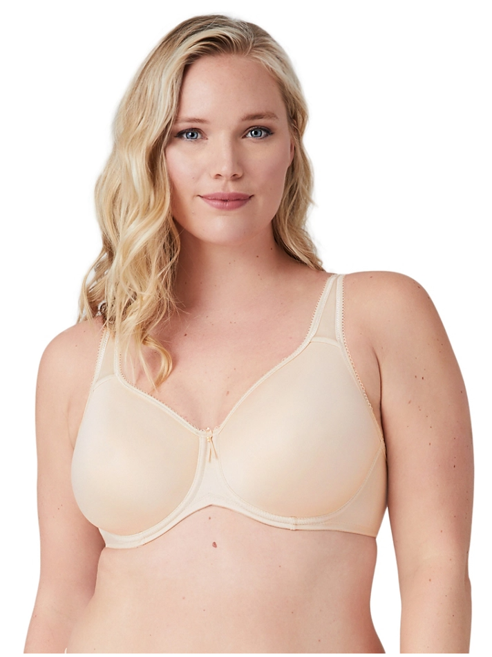 Basic Beauty Spacer Underwire T-Shirt Bra In Sand by Wacoal – My