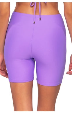 Bayside Bike Shorts- Passion Flower