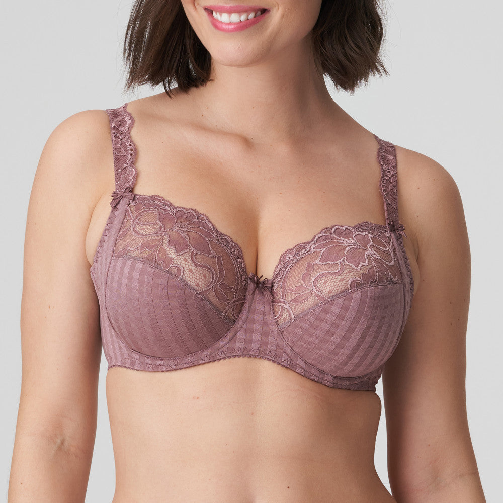 Madison Full Cup Wire Bra - Satin Taupe