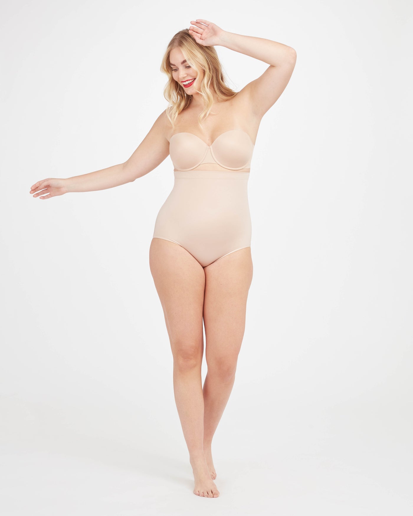 Suit Your Fancy High-Waisted Brief - Champagne Beige