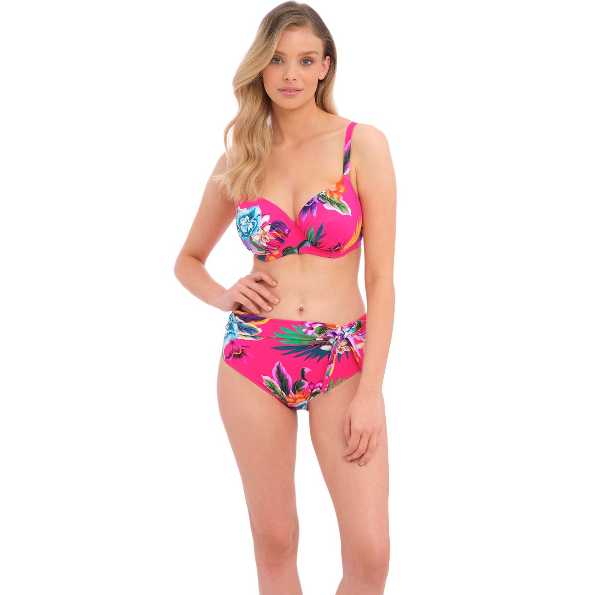 Halkidiki Gathered Full Cup Bikini Top - Orchid