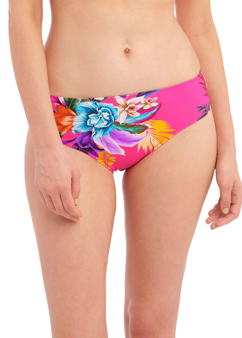 Halkidiki Mid Rise Bikini Brief - Orchid