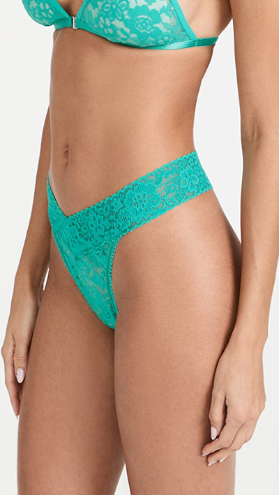 Signature Lace Original Rise Thong - Mermaid Tail