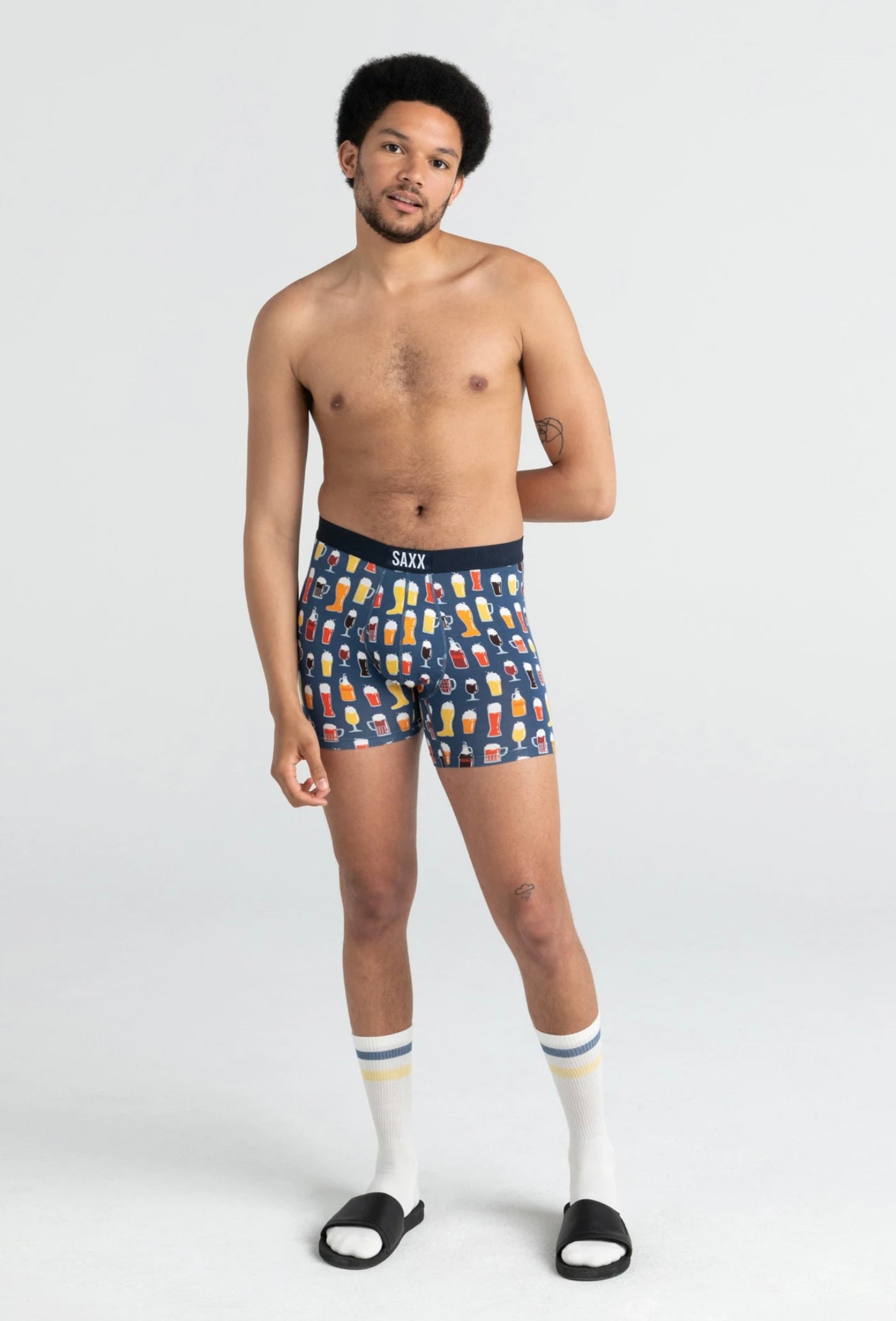 Vibe Super Soft Jersey Boxer - Denim Pitcher Perfect