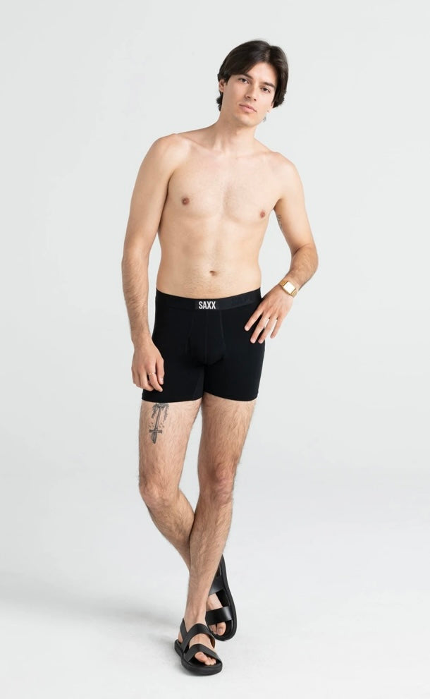 Ultra Super Soft Jersey Boxer - Black