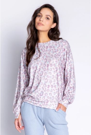 Leopard Love Long Sleeve Top - Multi