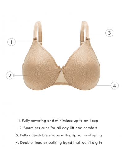 C Magnifique Seamless Unlined Minimizer - Nude Sand