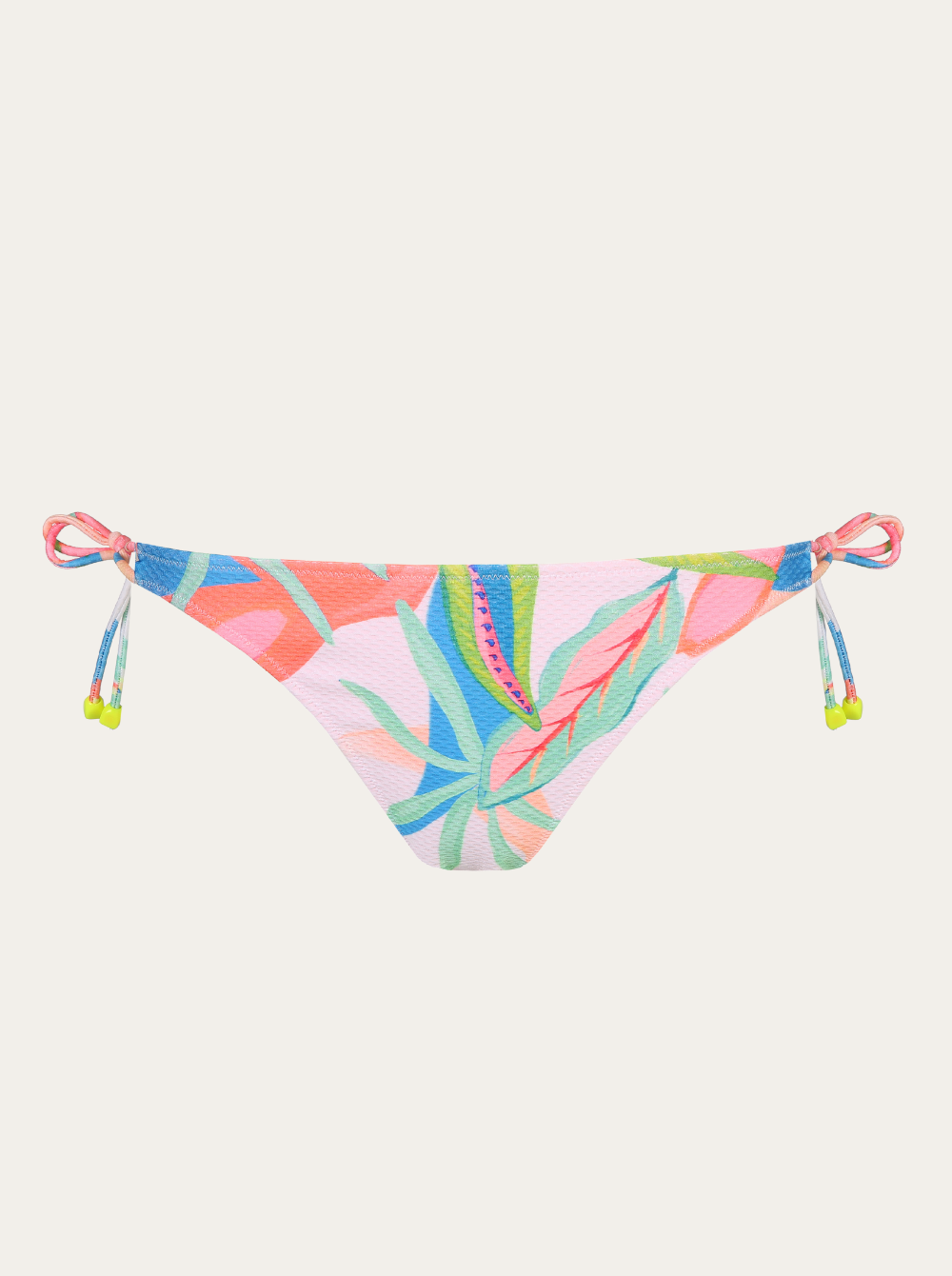 Tarifa Bikini Brief With Ropes - Tropical Blossom
