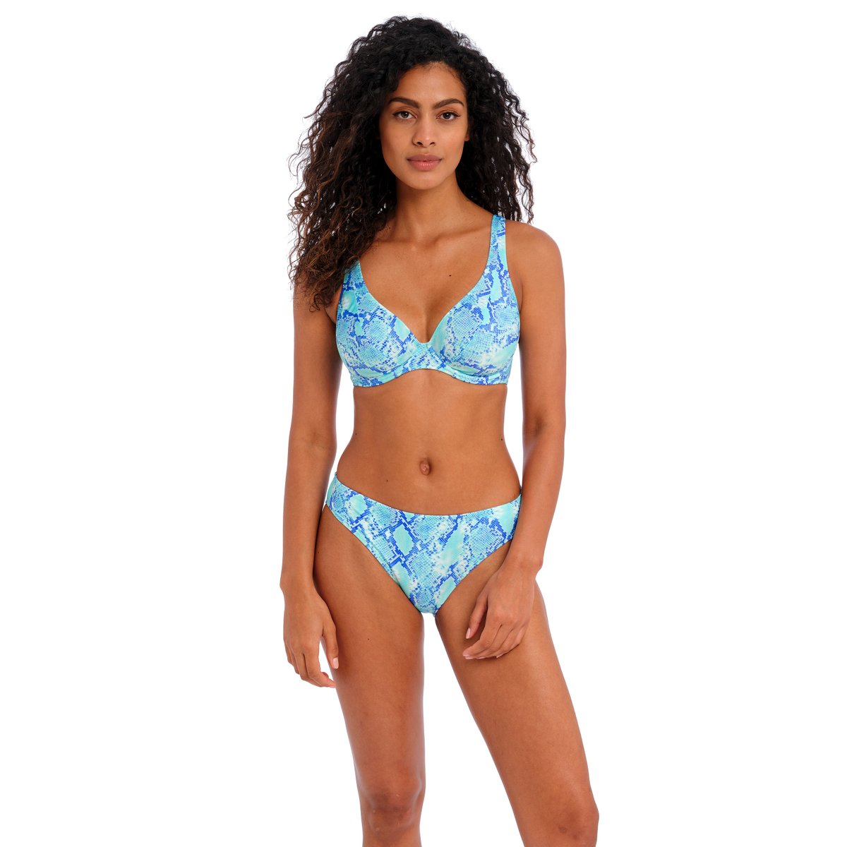 Komodo Bay High Apex Bikini Top - Aqua