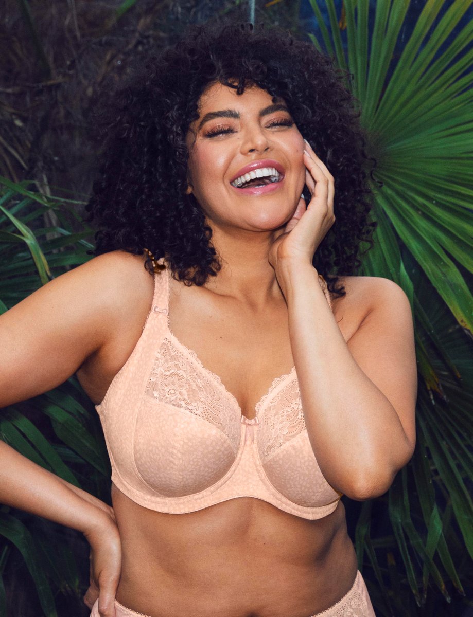 Morgan Stretch Banded Bra - Cameo Rose