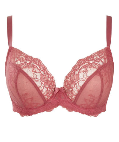 Ana Plunge Bra - Berry Pink