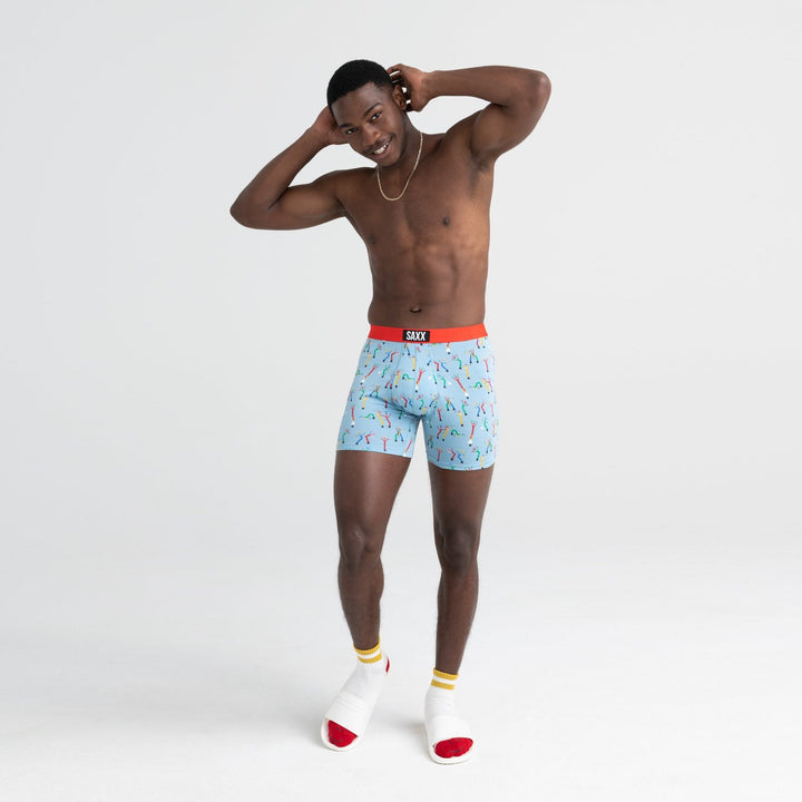 Ultra Boxer Brief In Blue Windy Mcwinderson by SAXX – My Bare