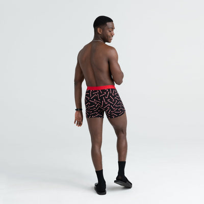 Vibe Super Soft Jersey Boxer Brief - Black Candy Canes