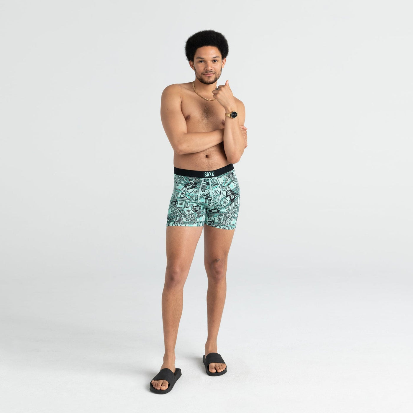 Vibe Boxer Brief - Cold Hard Cash- Ice Green
