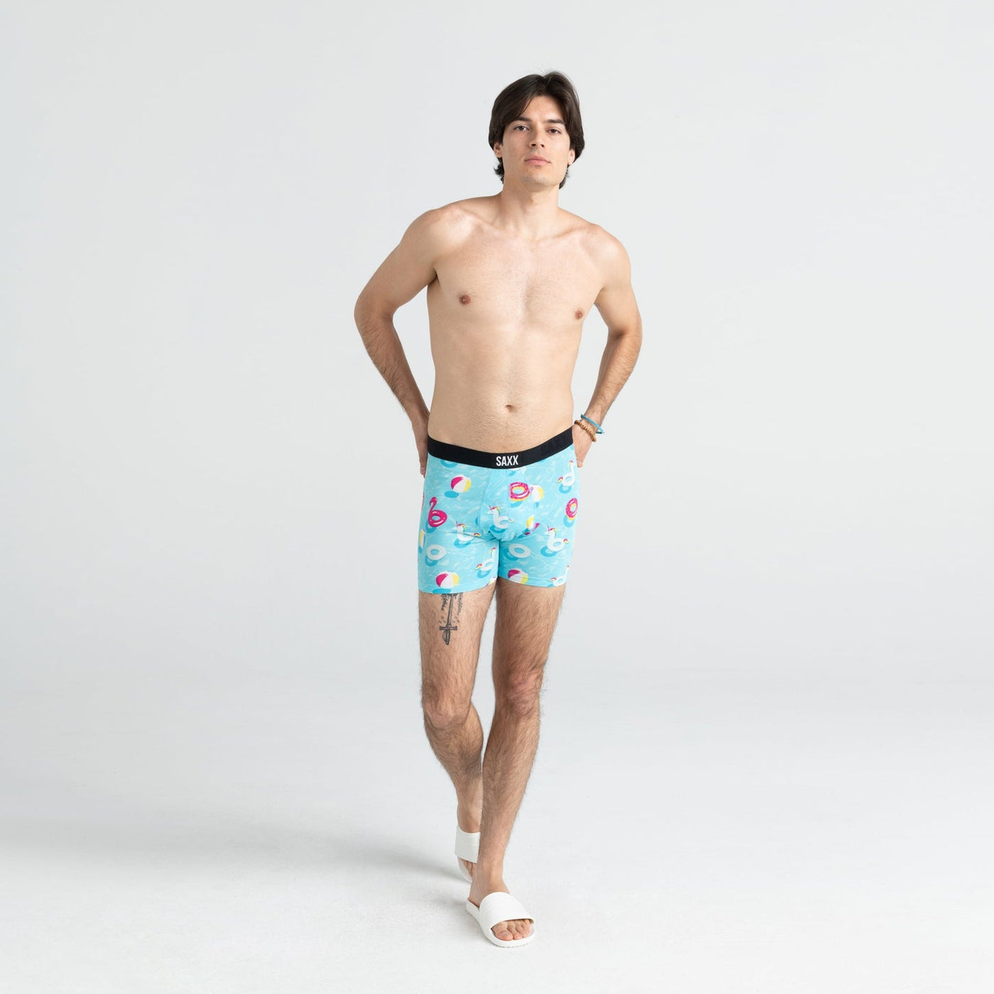 Vibe Boxer Brief - Pool Party- Blue