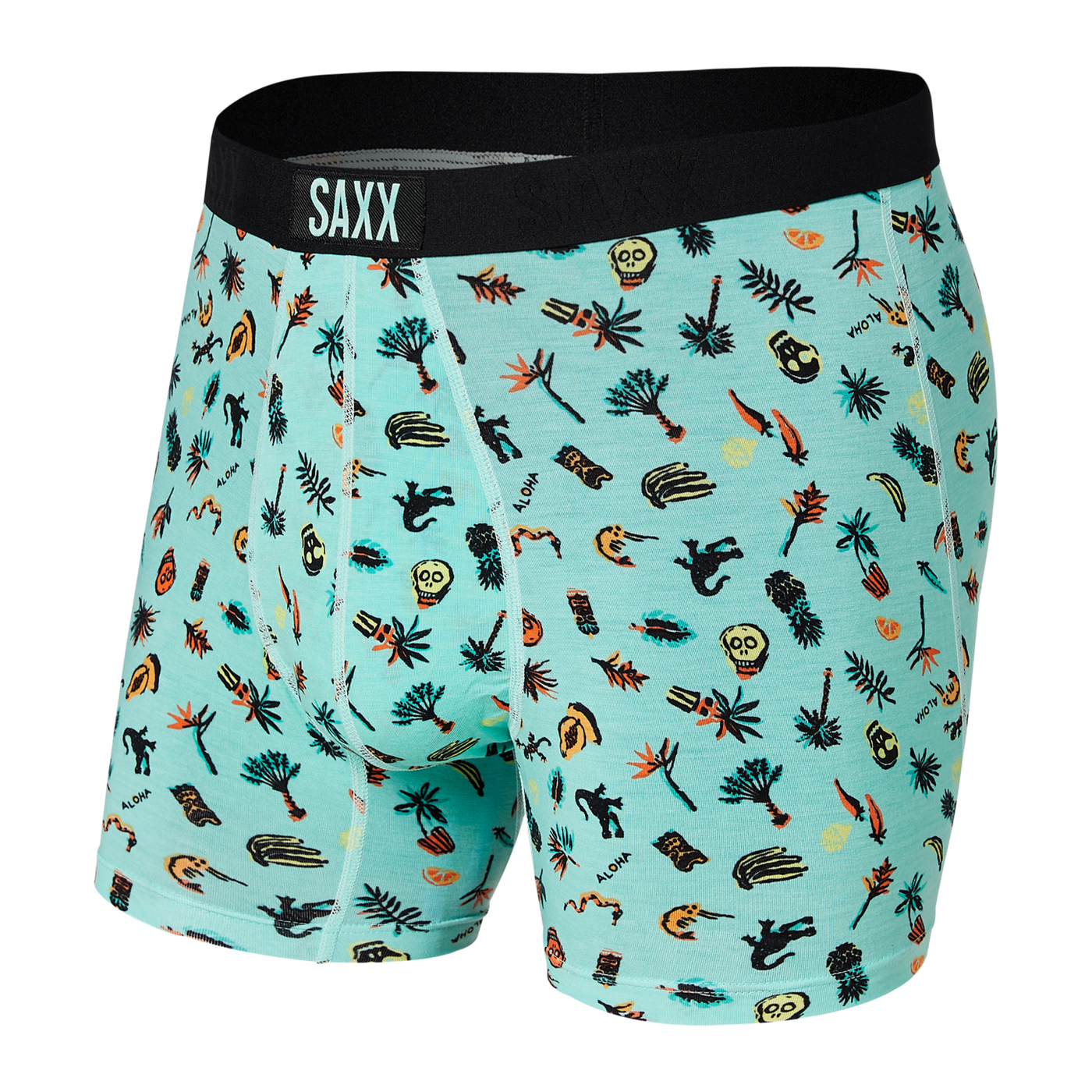 Vibe Super Soft Jersey Boxer Brief - Mint Remote Island