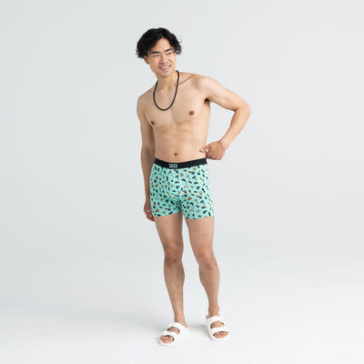 Vibe Super Soft Jersey Boxer Brief - Mint Remote Island